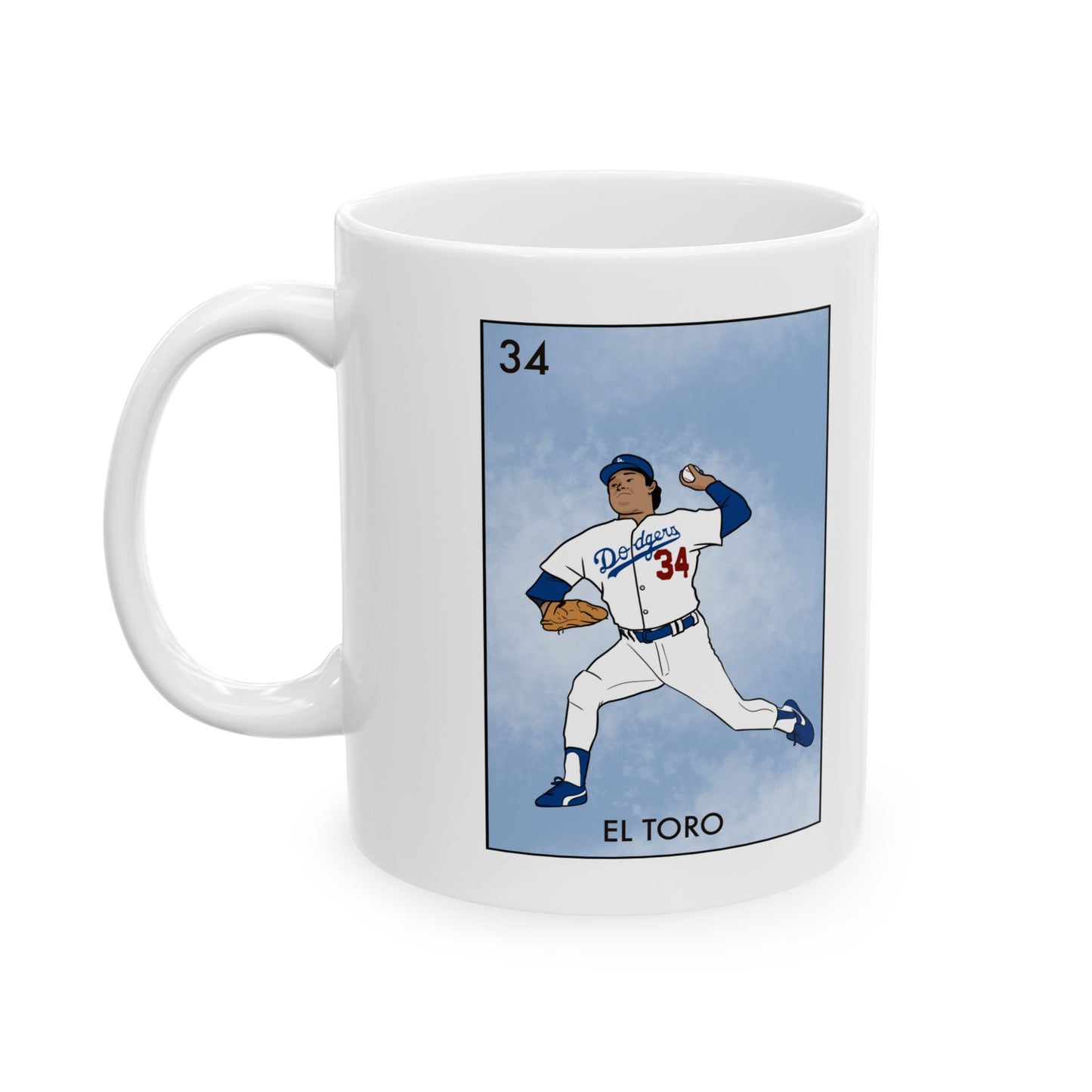 Coffee Mug Fernando Valenzuela Tribute Dodgers Los Angeles Fan