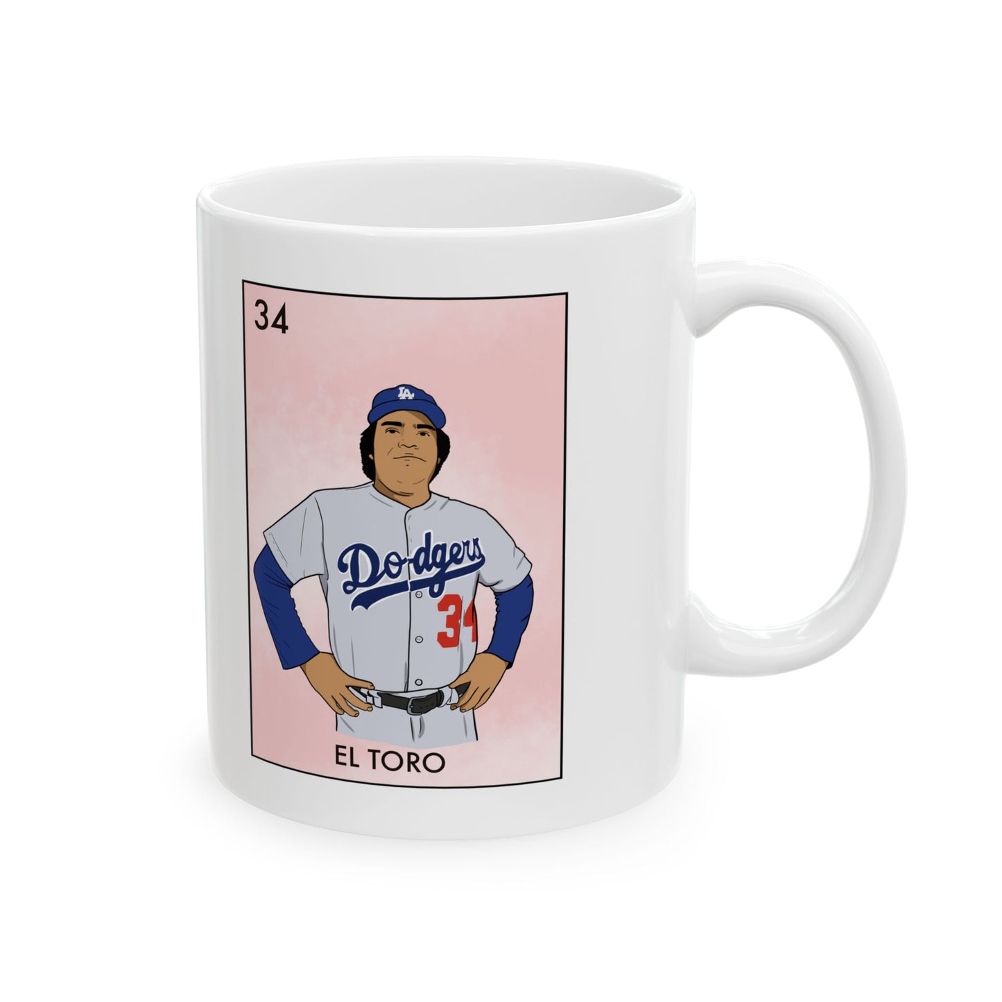 Coffee Mug Fernando Valenzuela Tribute Dodgers Los Angeles Fan