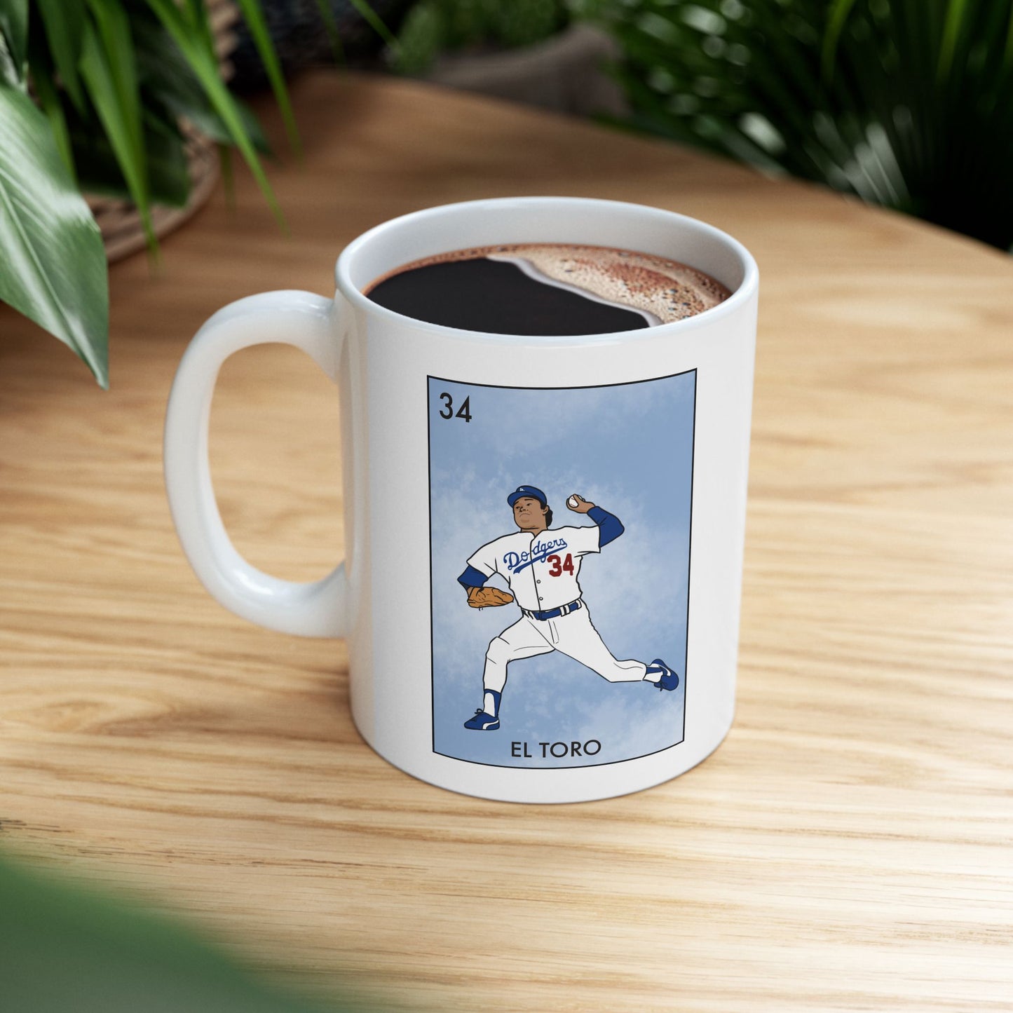 Coffee Mug Fernando Valenzuela Tribute Dodgers Los Angeles Fan